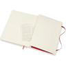 Блокнот MOLESKINE CLASSIC SOFT XLARGE, нелинованный, красный QP623F2